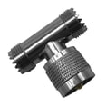 thumbnail image 3 of Inteprter Adaptador coaxial RF UHF PL259 a 2 SO-239 SO239 T adaptador de conector Teléfono y Comunicación No.02, 3 of 6