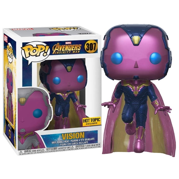 Funko Pop! Marvel #307 Avengers Infinity War Vision (Hot Topic Exclusive)