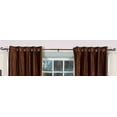 thumbnail image 2 of Lined-Brown Ring / Grommet Top  Velvet Curtain / Drape  - 60W x 63L - Piece, 2 of 2