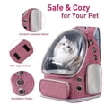 thumbnail image 3 of Transportadora tipo mochila para gato Pawstrip con ventana burbuja plegable, 3 of 6