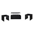thumbnail image 1 of Knapp Ensemble de 3 Tables Basses à Plateau Relevable Noir, 1 of 18