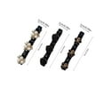 thumbnail image 3 of 3Pcs Sparkling Crystal Stone Hair Clips for Women, Hair Clips for Braids with 3 Small Clips, 3 of 5