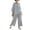 #0222-Blue, variant on Pounoo Women's Outfits Striped Linen Co Ord Tops and Pants Beach Vacation Lightweight Airy Relaxed Fit Casual Sets Gift