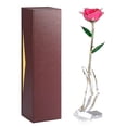 thumbnail image 2 of Rosa Chapada En Oro, Regalos De Flores De Rosas Reales Bañadas En Oro De 24 Quilates, Tallo Largo De 11 A 12 Pulgadas, , única, Romántica única Para Esposa/mamá/novia, 2 of 7