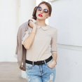 thumbnail image 3 of Women Braided Elastic Belt - Women Stretch Woven Fabric Belt for Jeans it's an essential addition to any wardrobe., 3 of 5