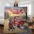 thumbnail image 2 of Be My Valentine's Cane Corso Truck Full of Love Flower Balloon Quilt Blanket Italian Mastiff Dog Lover Gifts Idea Cozy Comforter Throw Blanket - 02029, 2 of 5