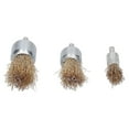 thumbnail image 4 of Brocas de rueda de alambre de 9 piezas con varilla para cepillo de pulido de amoladora eléctrica, 4 of 14