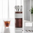 thumbnail image 3 of Cold Brew Coffee Maker Mason Jar Pitcher 800ML Stainless Steel Filter with Cup Brush Cold Brew Pitcher for Fruits Tea,1 * Cold brew coffee maker 1 * Cleaning Brush, 3 of 9