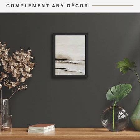 MCS Canvas Float Frames 16x20 Frame, Black Frame for Finished Canvases, Vertical & Horizontal Wall Hanging Large Frame with Adhesive for Canvas Paintings (1-Pack)