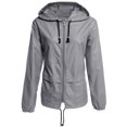thumbnail image 6 of Raincoat Women Lightweight Waterproof Rain Jackets Packable Outdoor Hooded Windbreaker for Cycling Climbing Traveling Walking,S-3XL, 6 of 9
