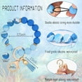 thumbnail image 4 of Soda Candy Silicone Beaded Keychain Wristlet Key Ring Bracelet Cute Car Key Chain Holder for Women, 4 of 6