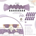thumbnail image 2 of Purple Cheesecloth Table Runner 10 Packs 36x120 Inches Boho Gauze Table Runner for Wedding Bridal Shower Birthday Party Table Decor, 2 of 13