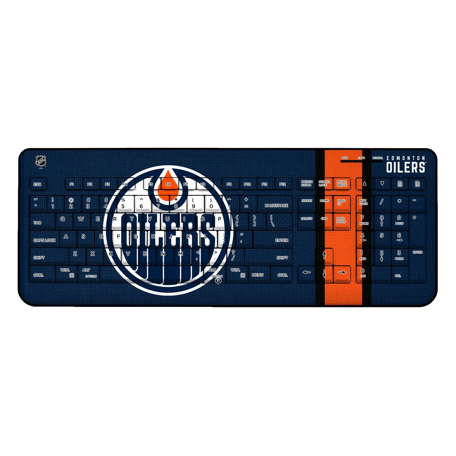 Edmonton Oilers Stripe Wireless Keyboard