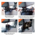 thumbnail image 4 of Gancho de asiento de coche para cartera y bolso con soporte para teléfono, gancho organizador universal para reposacabezas de coche Feliz Sencillez, 4 of 5