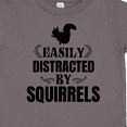 thumbnail image 4 of Inktastic Easily Distracted by Squirrels Boys or Girls Toddler T-Shirt, 4 of 5