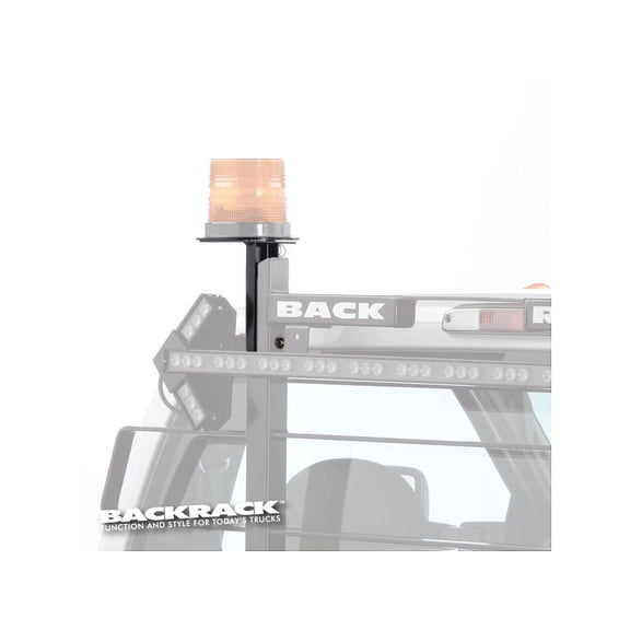 BACKRACK by RealTruck Light Bracket 6.5" Base | Black, Driver Side | 81001 | Universal w/ BACKRACK by RealTruck Frame's