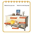thumbnail image 6 of golytefs Dog Crate End Table Wired Dog Kennels with Wheels & Tray Indoor Dog House, 6 of 9