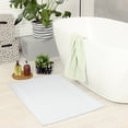 thumbnail image 3 of Unique Bargains Cotton Bath Mat Soft Bathroom Rug Absorbent Floor Towel Mats White, 3 of 7