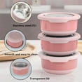 thumbnail image 5 of Stainless Steel Stackable Bowls - Airtight Lid Food Storage Containers Freezer-to-Oven Safe Meal Prep Kitchen Organizer Set 5-Piece(2xl), 5 of 6