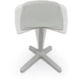 thumbnail image 6 of MooreCo Elate Perch 33.8" Adjustable Polyurethane Stool with Steel Base in Gray, 6 of 10