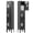 Black, variant on KAER Metal Locker with 5 Doors 66“ Storage Locker for Employees andstudent with Card Slot Lockable Steel Locker for School Gym Home Office Staff