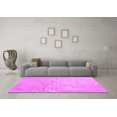 thumbnail image 3 of Ahgly Company Indoor Square Solid Purple Modern Area Rugs, 5' Square, 3 of 4