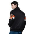 thumbnail image 2 of Men's Starter Black Cincinnati Bengals Triple Option Satin Varsity Full-Snap Jacket, 2 of 2