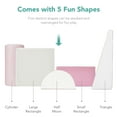 thumbnail image 6 of Best Choice Products 5-Piece Kids Climb & Crawl Soft Foam Block Playset Structures for Child Development - Pink, 6 of 7