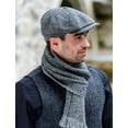 thumbnail image 4 of Mucros Weavers Men's Newsboy Cap 100% Wool Tweed Irish 8-Piece Driving Cap Made in Ireland, 4 of 7