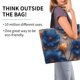 thumbnail image 2 of Fotbe Elegant Blue Gold Blooms Bolsa Tote Estética de Lona con Estampado para Mujer - Bolsa Reutilizable de Hombro Casual para Vacaciones, Compras, Trabajo y Gimnasio, 2 of 8