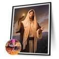 thumbnail image 2 of Taladro de pintura de diamante, Kit de bricolaje de Jesús, decoración de pared para el hogar redonda completa (G903) Hugtrwg Para estrenar, 2 of 9