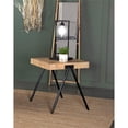 thumbnail image 2 of Coaster Contemporary Wood Square End Table with Metal Legs in Natural, 2 of 3