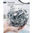 thumbnail image 2 of Esponja Loofah MTDLYICE XXL, grande, 100 g, paquete de 4 unidades para hombre, azul y gris, 2 of 9