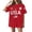 Red, variant on Oversized USA Tshirts Women Loose American Flag Short Sleeve Patriotic Tops Pullover Crewneck Funny Graphic Tees Army Green, L