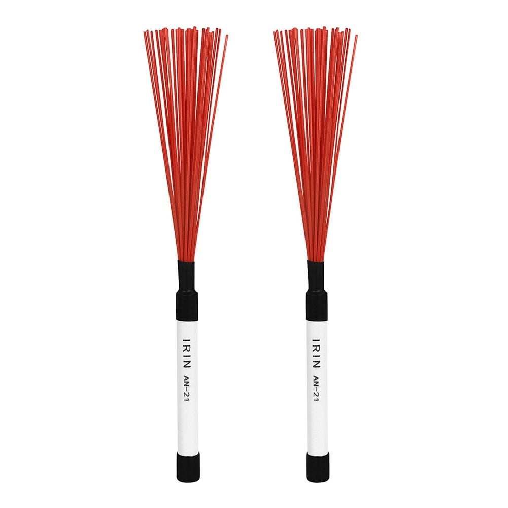 1 Pair Professional Cajon Drum Jazz Drum Brush Rod Sticks Percussion Parts Nylon