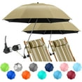 thumbnail image 1 of Parasol de Plage avec Pince, Parasols UPF50+ Réglables à 360 ° pour Chaise de Plage (Chaise Non Incluse), 1 of 10