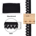 thumbnail image 3 of 20 Yards Elastic Lace Trim 13mm Wide Black Stretch Edge Lingerie Edging Trimming Webbing Crocheted, 3 of 9
