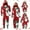 Red, variant on Christmas Family Pajamas White Plaid Christmas Pajama Pants Family Pajamas Matching Sets Blue Matching Christmas Pajamas Plaid Womens Christmas Pajamas