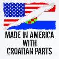 thumbnail image 2 of CafePress - Made In America With Croatian Parts Body Suit - Baby Light Bodysuit, Size Newborn - 24 Months, 2 of 4