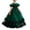 Green, variant on LEKWK Girls Sparkly Princess Dress Sequin Ruffles Sleeve Tulle Ball Gown Off Shoulder Tiered Pageant Dresses for Birthday Party Stage Performance Costume