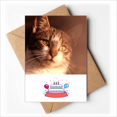 thumbnail image 1 of animal sentimental cat simpol Happy Birthday Greeting Cards Envelopes Blank, 1 of 3