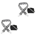 thumbnail image 3 of Justharion Alloy Replacement Strap Fine Stitching And No Loose Thread Strap Replacement Purse Strap Adjustable Black and White 2Set, 3 of 6