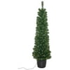 5-Foot Pre-Lit Potted Tree with 100-Light Warm White LED Bulbs