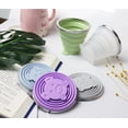 thumbnail image 5 of 3-in-1 Silicone Collapsible Cup - Portable Travel Mug with Leakproof Lid, Shatterproof Foldable Tumbler for Camping Hiking Outdoor,Green,1Pcs, 5 of 9