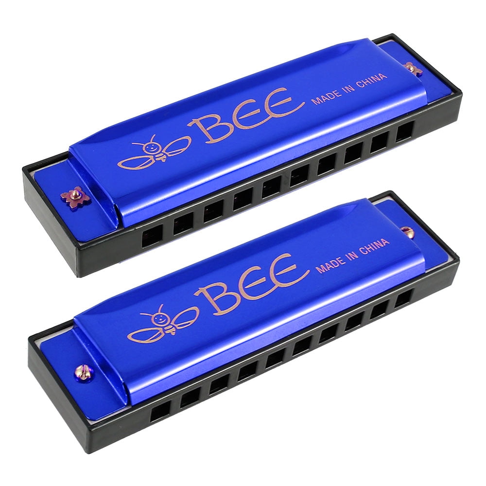 JTWEEN Harmonica, Set of 2 Children's Harmonica, 10 Holes Blues