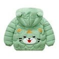 thumbnail image 5 of Staki Kids Boy's Waterproof Puffer Cotton Jacket Warm Fleece Lined Down Coat Thick Hooded Winter Coat Boy Winter Coat(Green,4-5 Years), 5 of 6