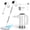 White, variant on Detachable Handheld Steam Cleaner with 380mL Tank 260 ℉   Multi-Purpose Floor Steamer for Hardwood Tile Grout Windows Bath Kitchen 3-Level Steam Control