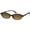 Tortoise/Brown, variant on Trendy Oval Cat Eye Sunglasses for Women Men Retro 90s Narrow Frame Sun Glasses UV400 Protection Shades(Brown/Coffee)