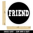 thumbnail image 2 of Friend in Circle Self-Inking Rubber Stamp Ink Stamper - Black Ink - Medium 1 Inch, 2 of 7