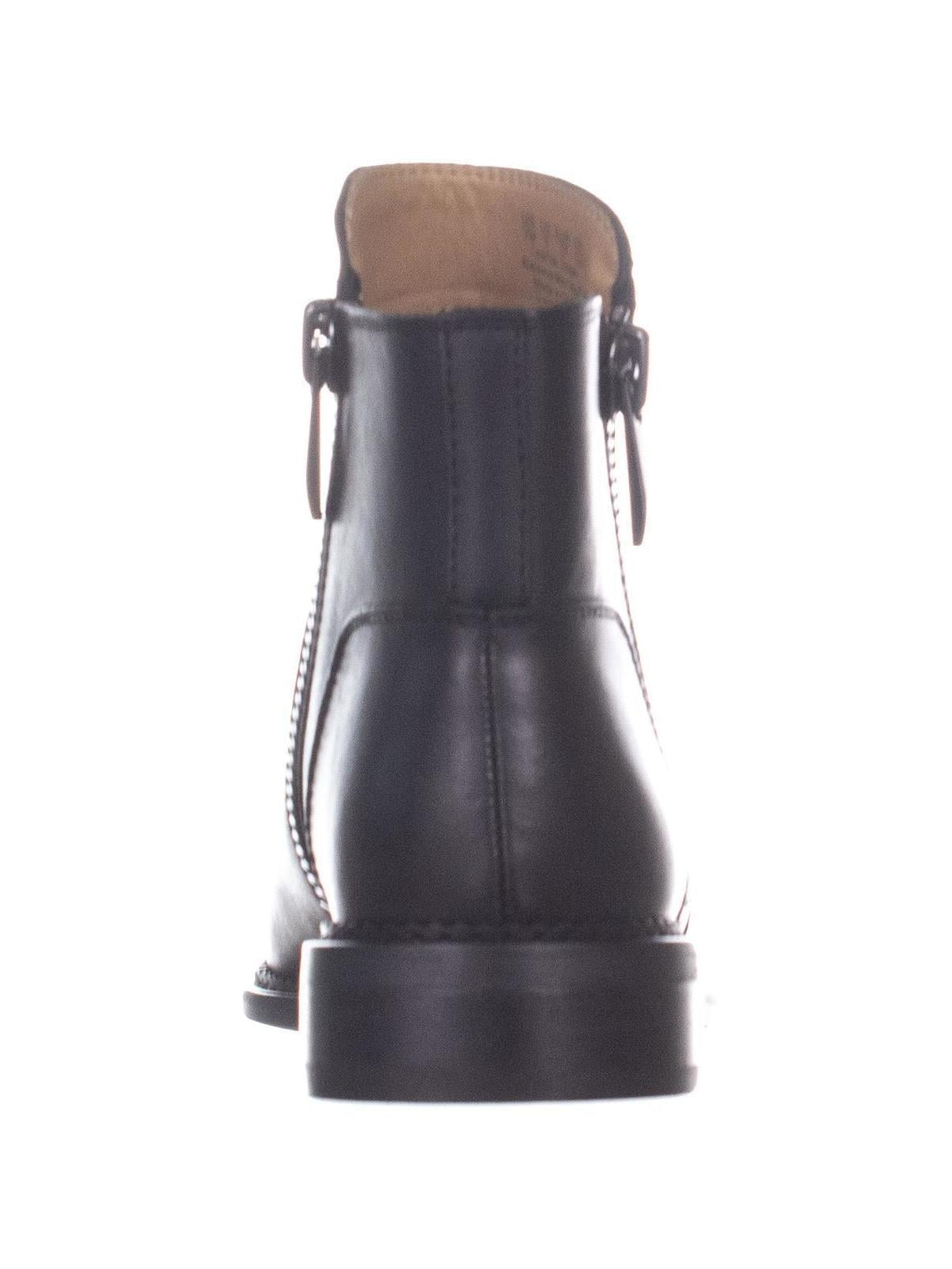 franco sarto harmona leather double side zip bootie